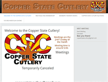 Tablet Screenshot of coppercutlery.com